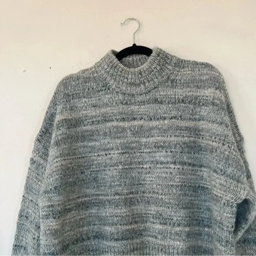 J. Crew Space-Dyed Mockneck Sweater